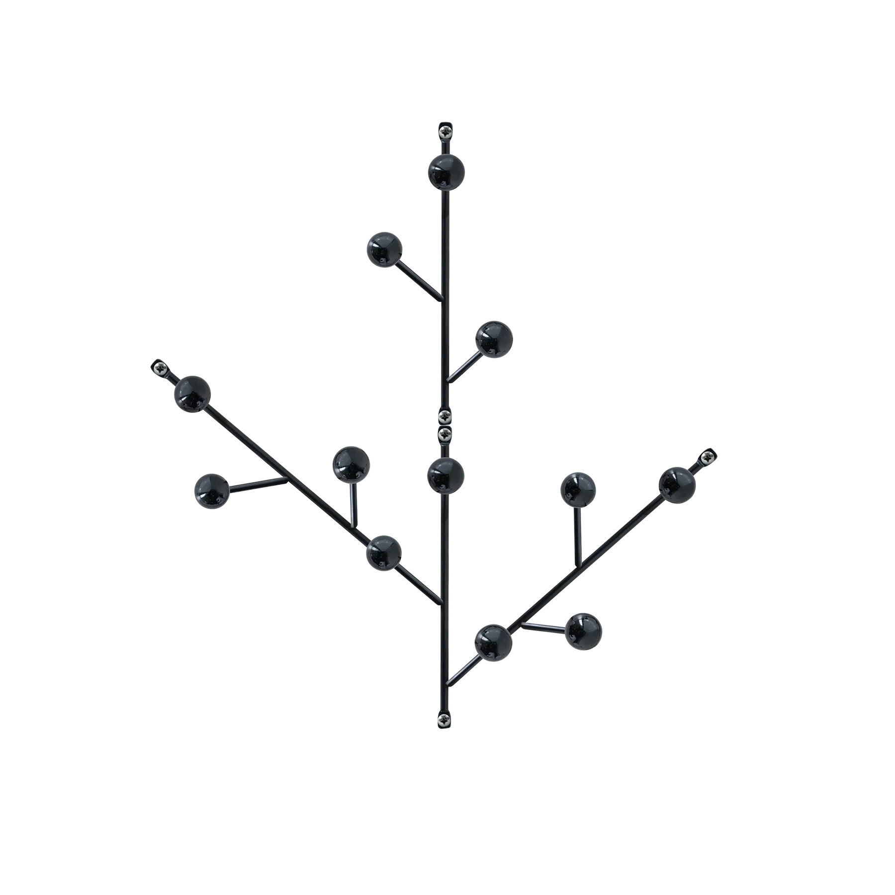 Set of 4 black KI coat hangers