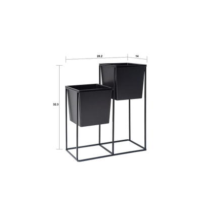 HUA Double Plant Support Black