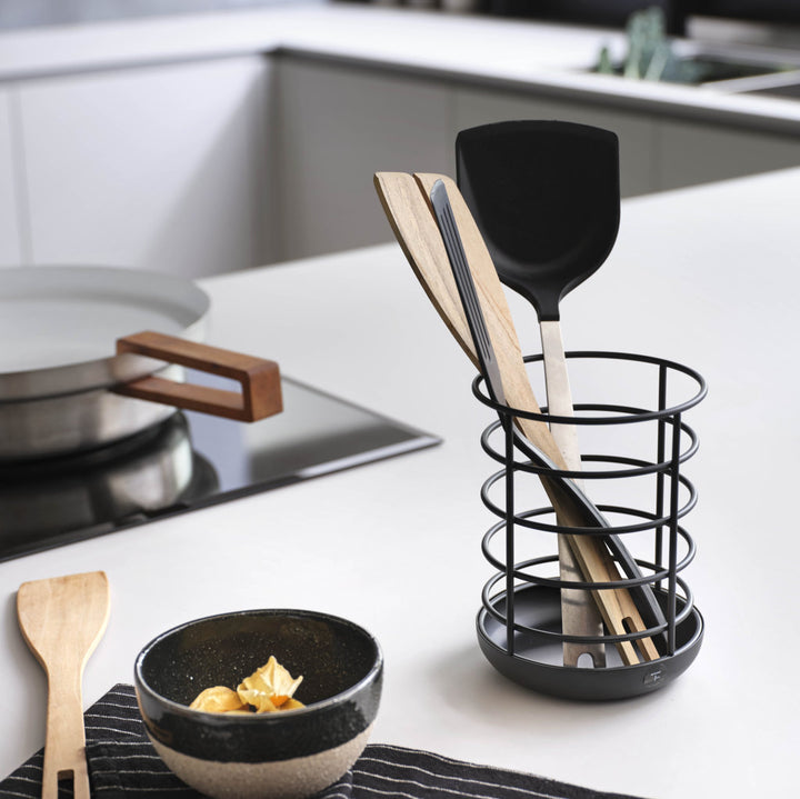 RYO black kitchen utensil holder