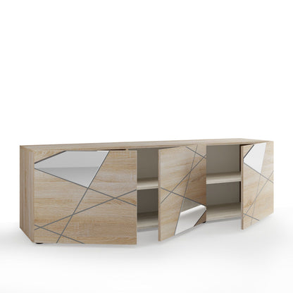 GRIMILDE oak TV stand