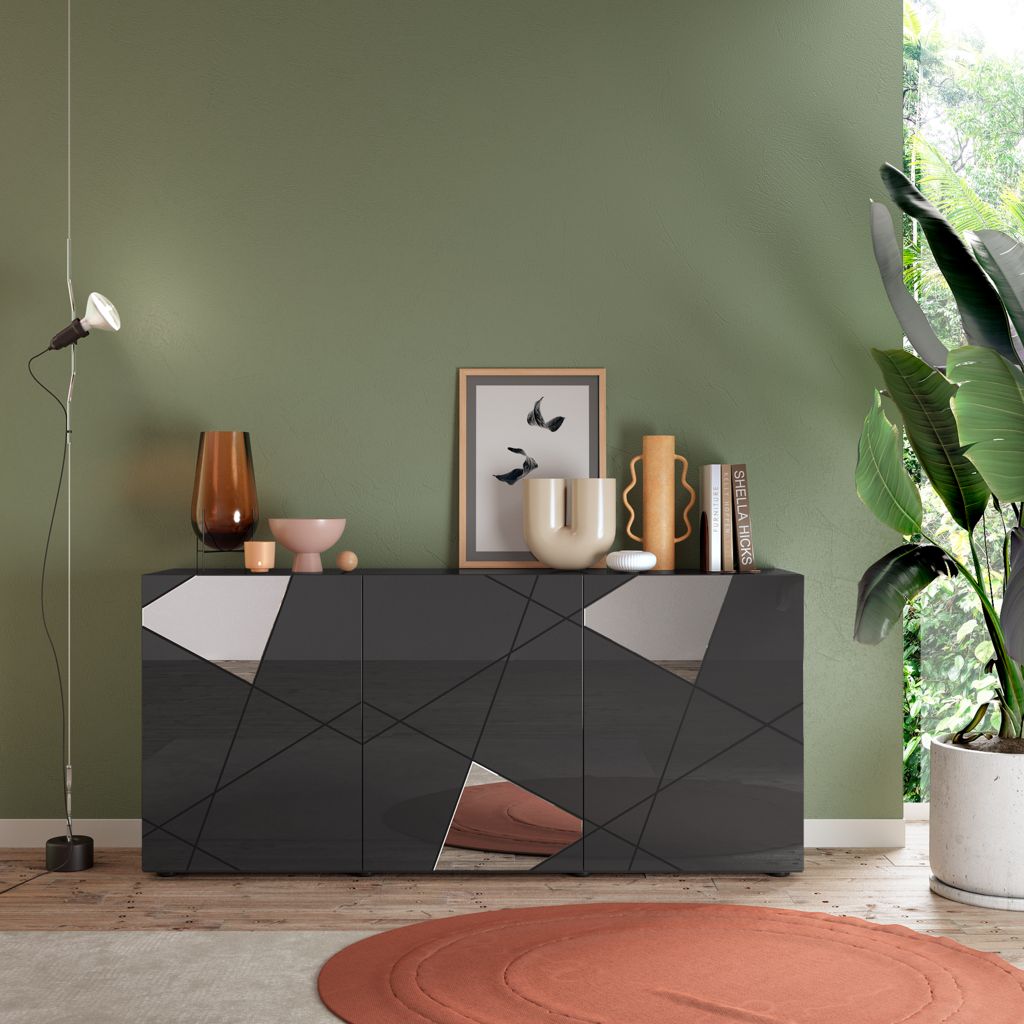 GRIMILDE gray buffet