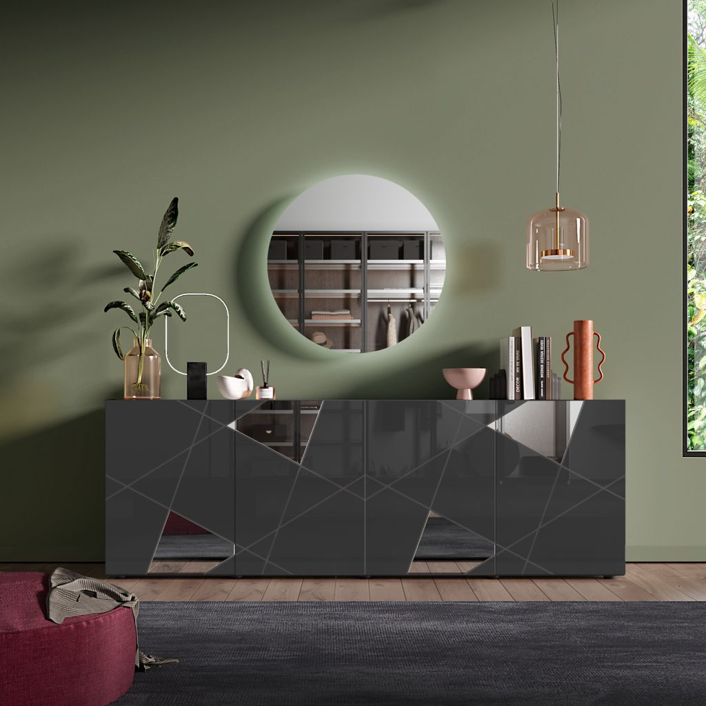 GRIMILDE gray buffet