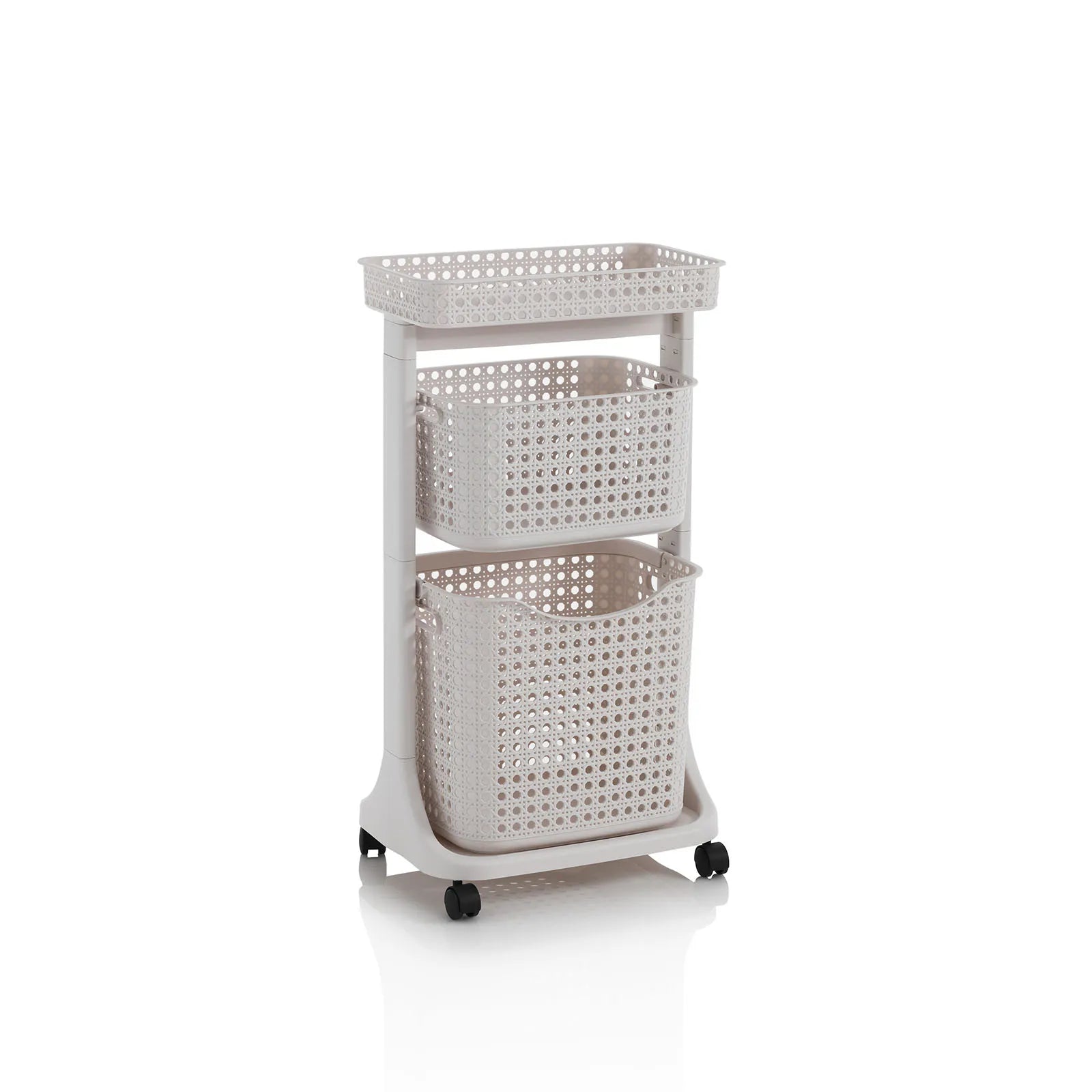Carrello lavanderia 2 cesti HUY-B