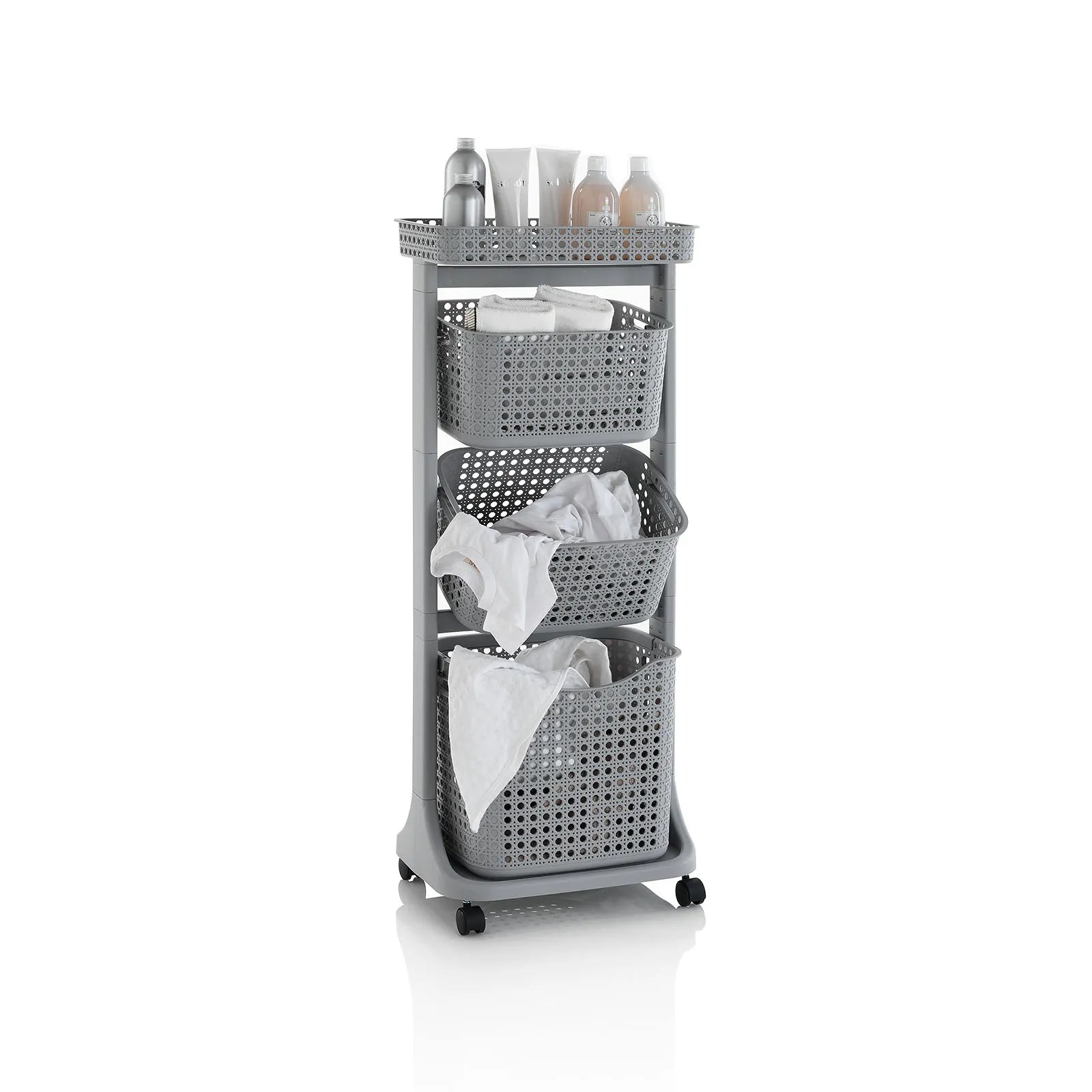 Carrello lavanderia 3 cesti HUY