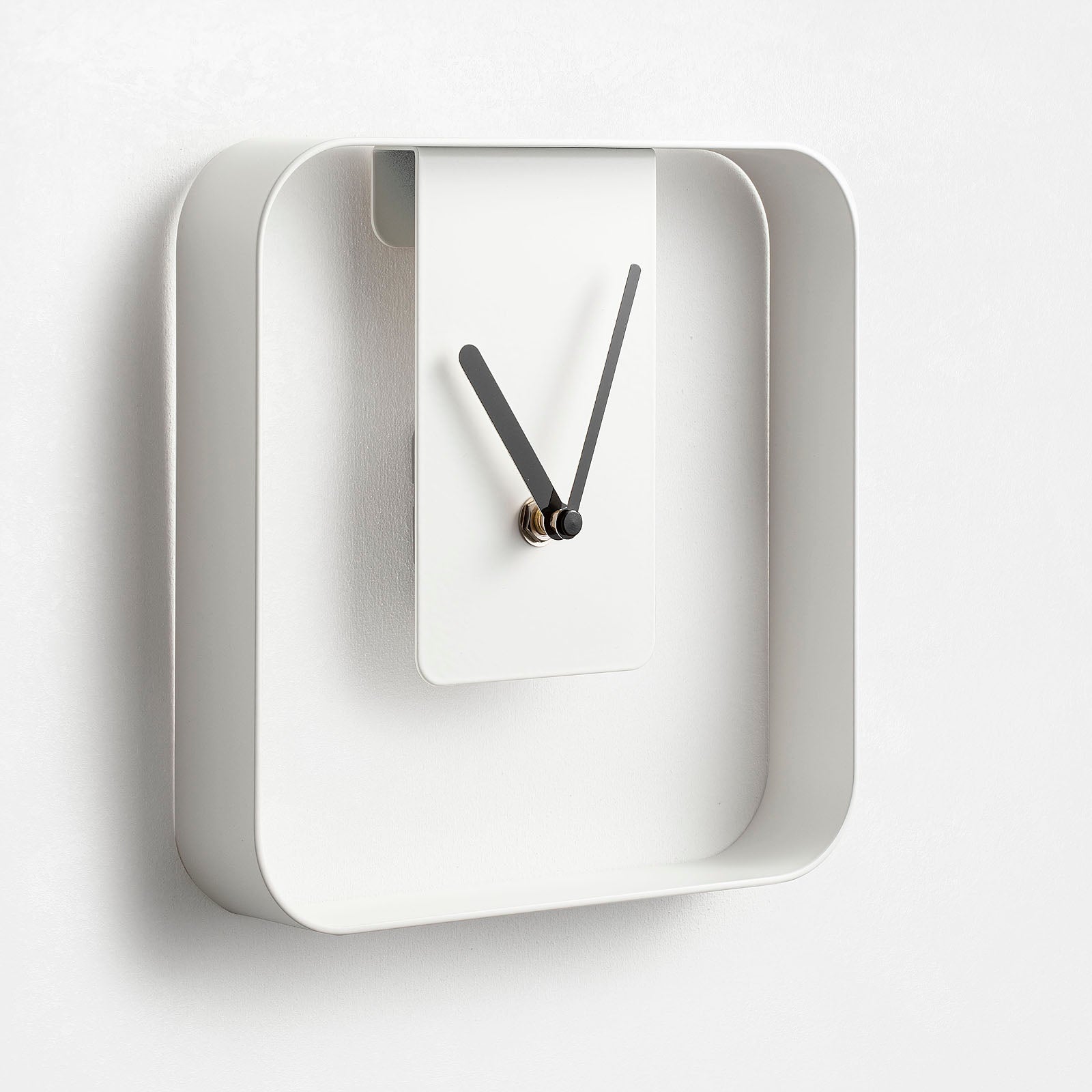 White CHONE table/wall clock