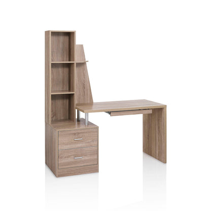 Scrivania con libreria LETI | Rovere