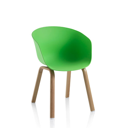 Set of 4 bottle green ATLANTA chairs