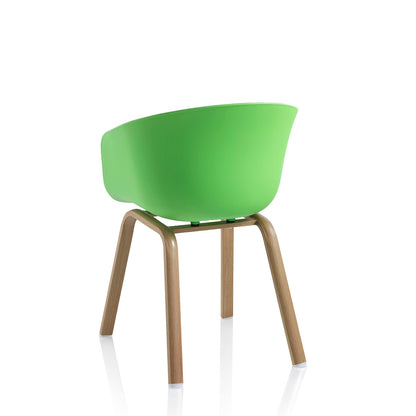 Set of 4 bottle green ATLANTA chairs