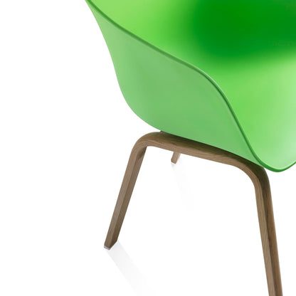 Set of 4 bottle green ATLANTA chairs