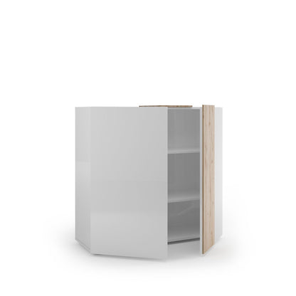 TAO Sideboard, weiße Honigeiche, 120 cm, 2 Türen