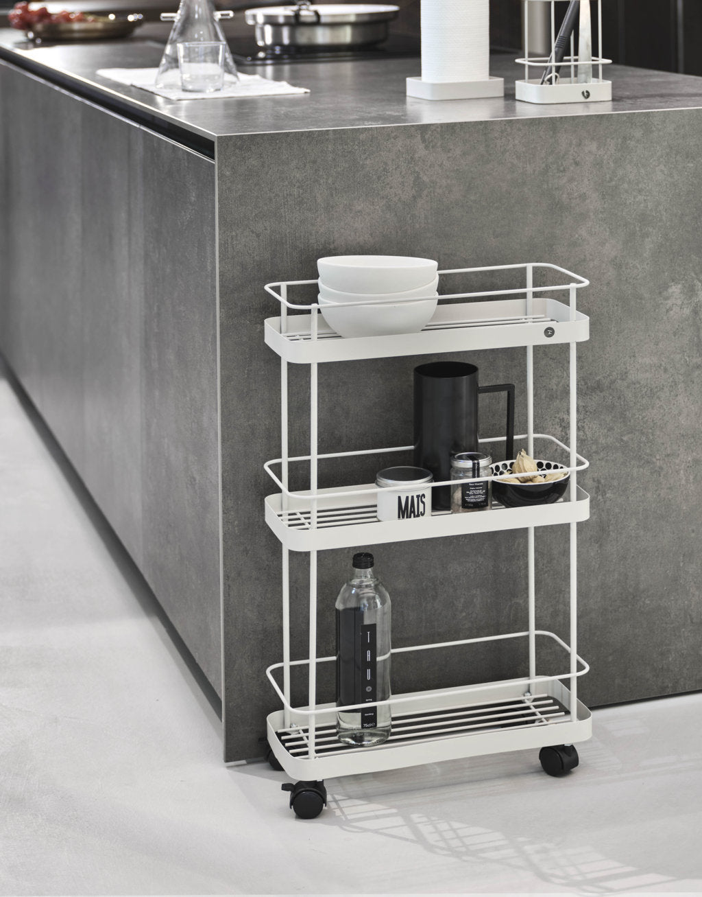 White KAN trolley