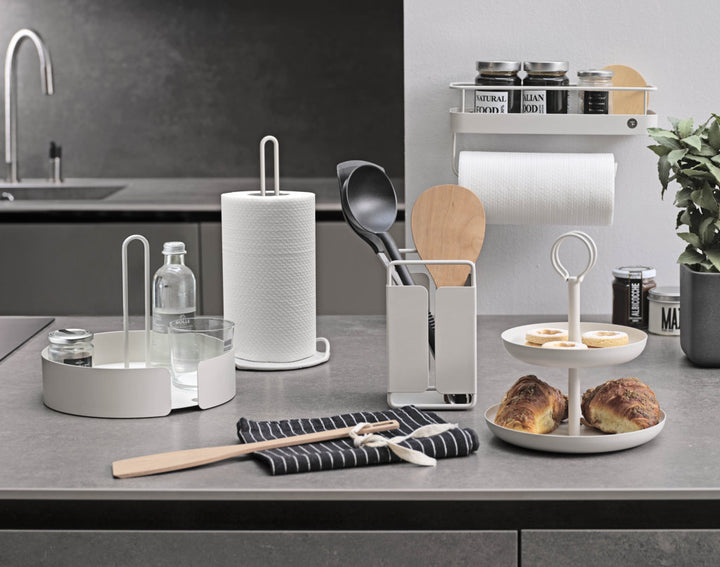 Mensola c/portarotolo da cucina TOON bianco