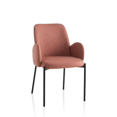 Set mit 2 antiken rosafarbenen KIS-Stühlen