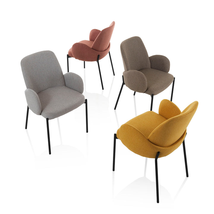 Set 2 Sedie KIS rosa antico