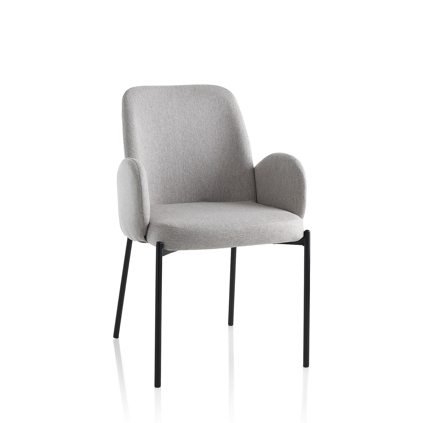 Set of 2 light gray KIS chairs
