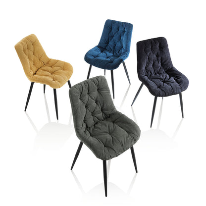 Set mit 4 blauen KALI-Stühlen