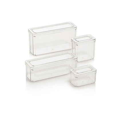 Set mit 4 KIN-Behältern mit Deckel