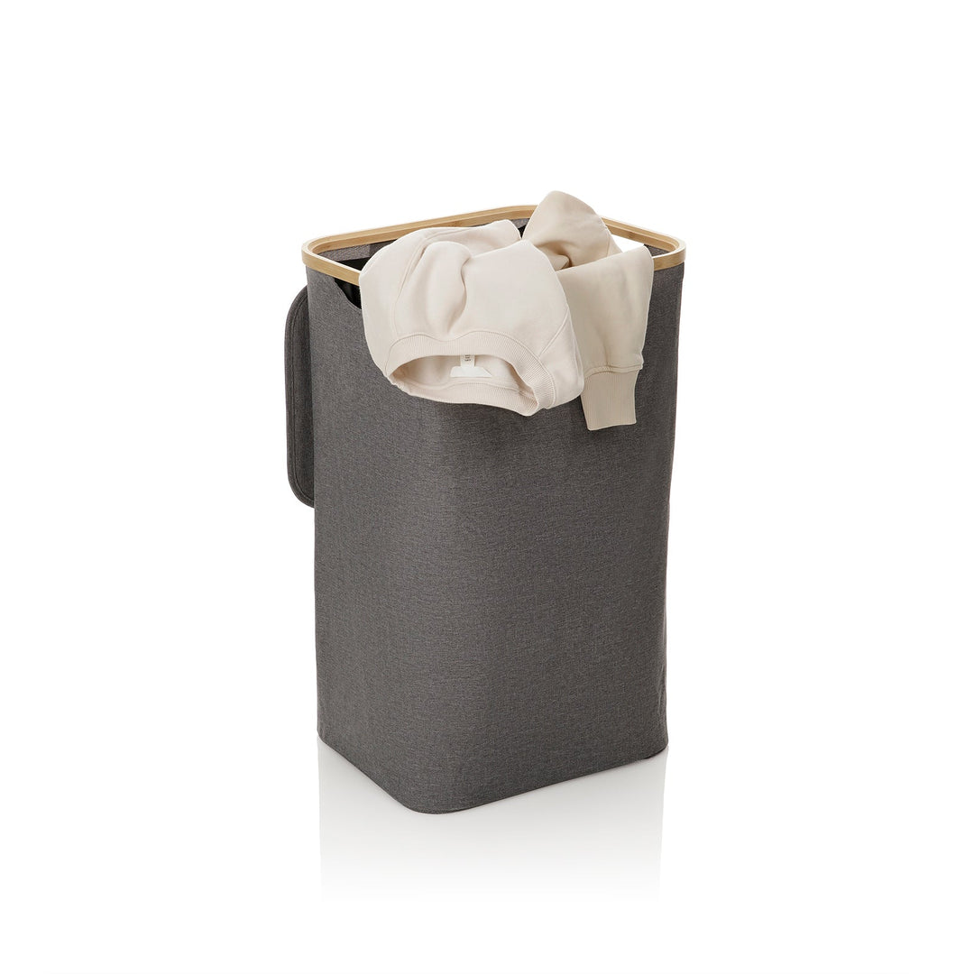 Cesto porta biancheria KRIB grigio