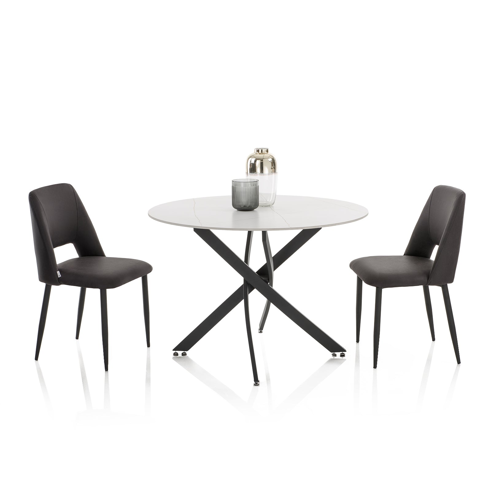 4er Set PETRA Stühle schwarz