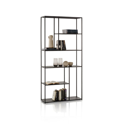 NOJA schwarzes Bücherregal