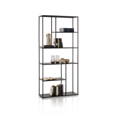 NOJA schwarzes Bücherregal
