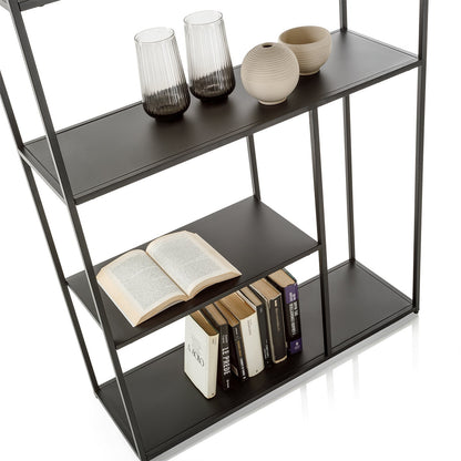 NOJA schwarzes Bücherregal