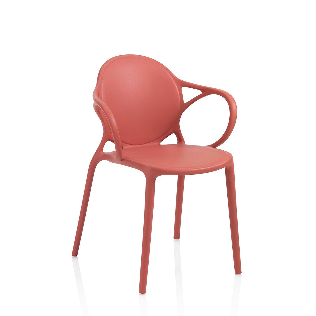 Set 4 Sedie da interno/esterno MILANO arancione