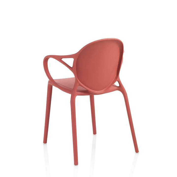 Set 4 Sedie da interno/esterno MILANO arancione