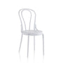 Set of 4 ARBIL white chairs
