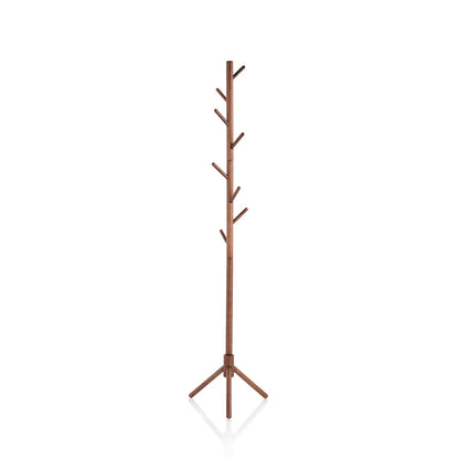 KHOY walnut coat stand