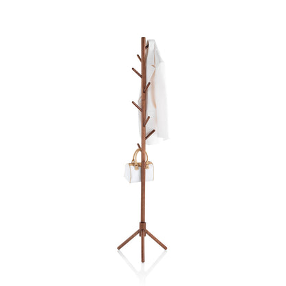 KHOY walnut coat stand