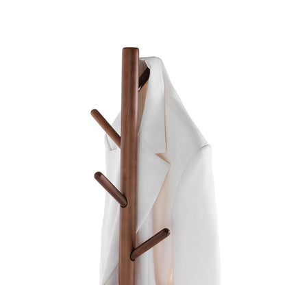 KHOY walnut coat stand