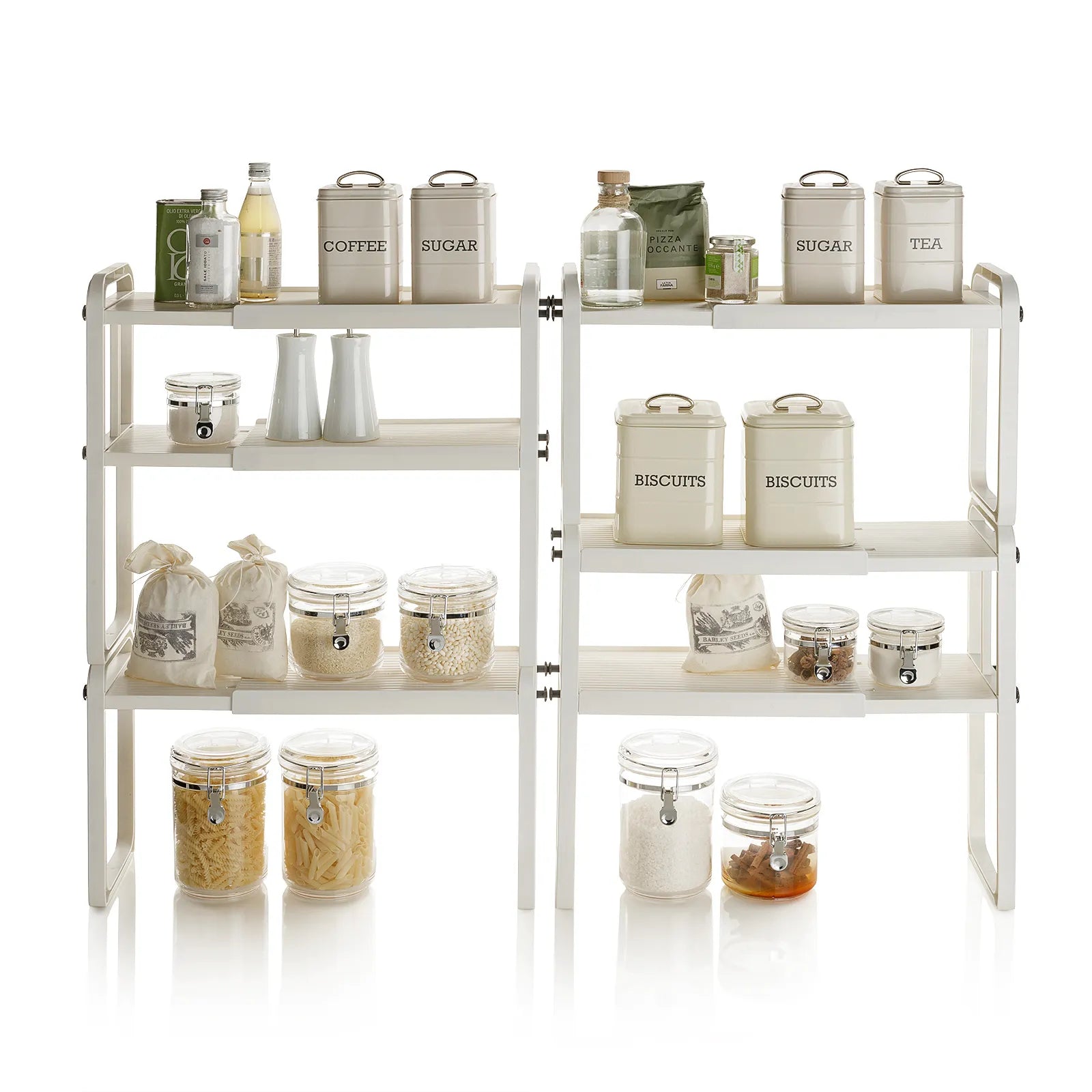 YURT Weißer 1-stufiger Regal-Organizer