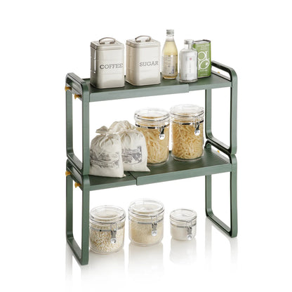 YURT Regal-Organizer mit 1 Ebene, Grün