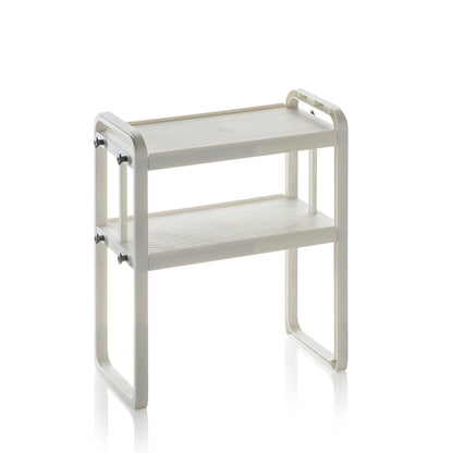 YURT White 2 Tier Shelf Organizer
