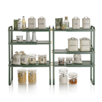 YURT Green 2 Tier Shelf Organizer