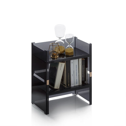 GORNY 2-Fach Regal schwarz
