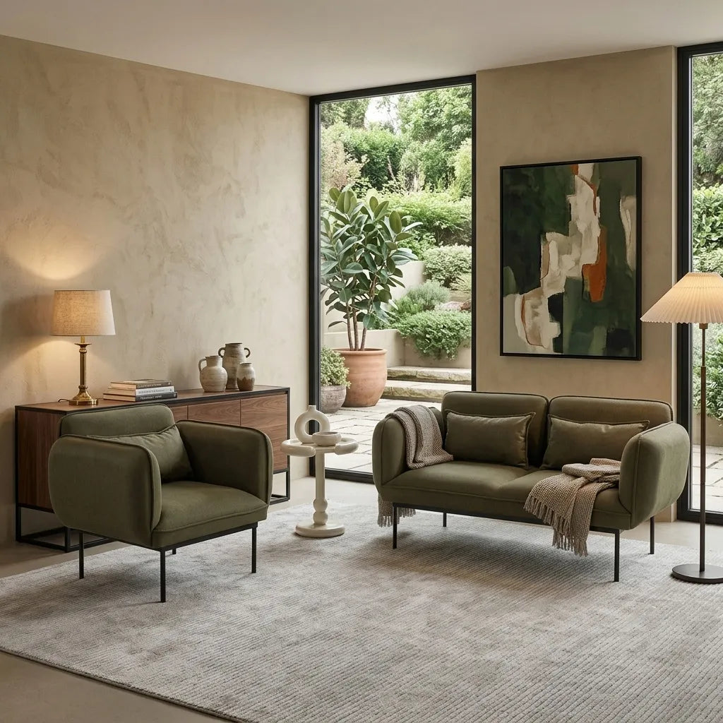 PORTOFINO 2-Sitzer-Sofa dunkelgrün
