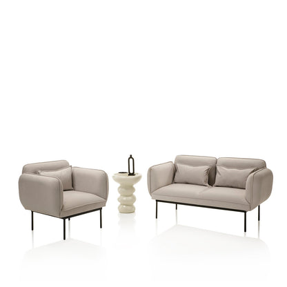 PORTOFINO 2-Sitzer-Sofa hellgrau