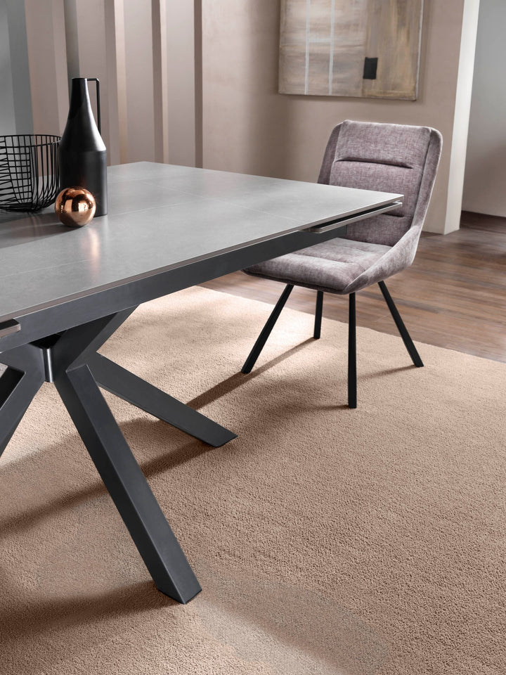 Tavolo allungabile PEDRO ceramica grigio