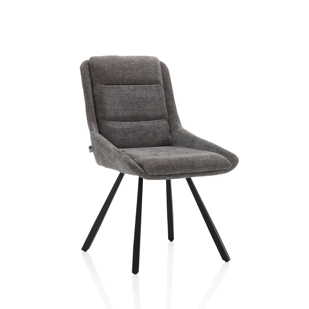 Set of 2 BEERTA Chairs Dark Grey