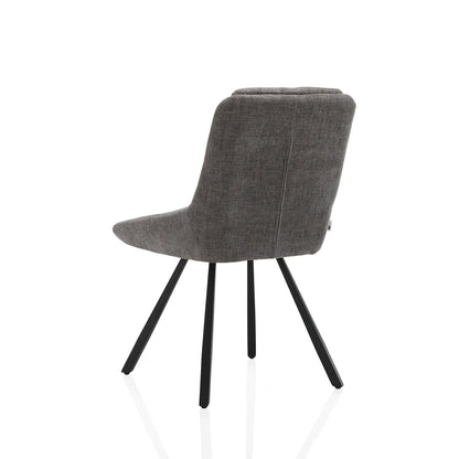 Set of 2 BEERTA Chairs Dark Grey
