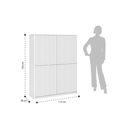 LULLABY schwarzes hohes Sideboard