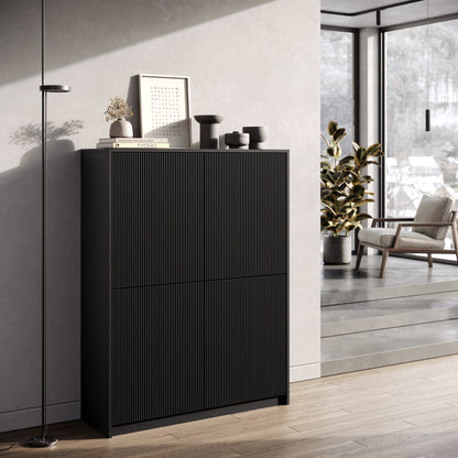 LULLABY schwarzes hohes Sideboard