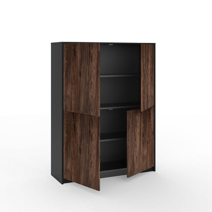 LULLABY Sideboard hoch schwarz/Eiche rio