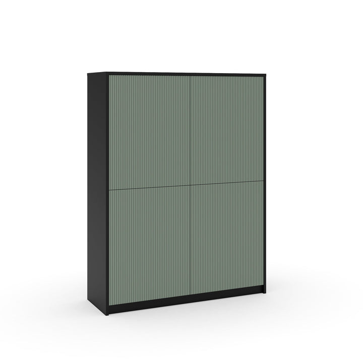 LULLABY hohes Sideboard schwarz/salbeigrün