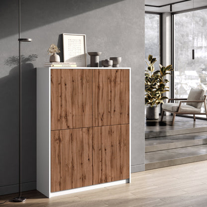 Credenza alta LULLABY bianco/quercia