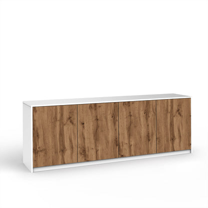 LULLABY 4-door buffet white/oak
