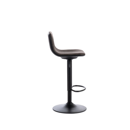Set of 2 ALYS dark gray stools