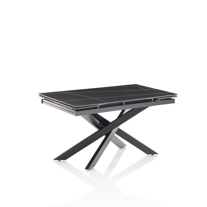 ORLANDO extendable table black ceramic